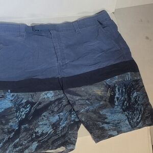 Realtree Blue and Black Cargo Shorts